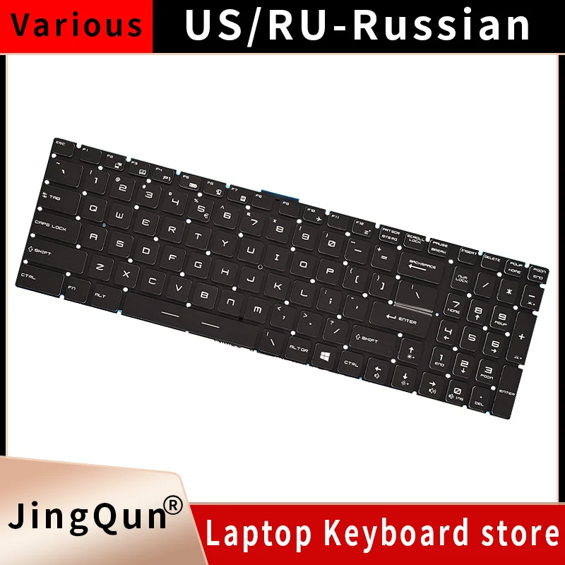 US AR Arabic Backlit Keyboard for MSI MS-16JD MS-16JE MS-16JF MS-16P6 MS-16U1 MS-16U4 MS-1799 English V143422AK V143422KK1 New