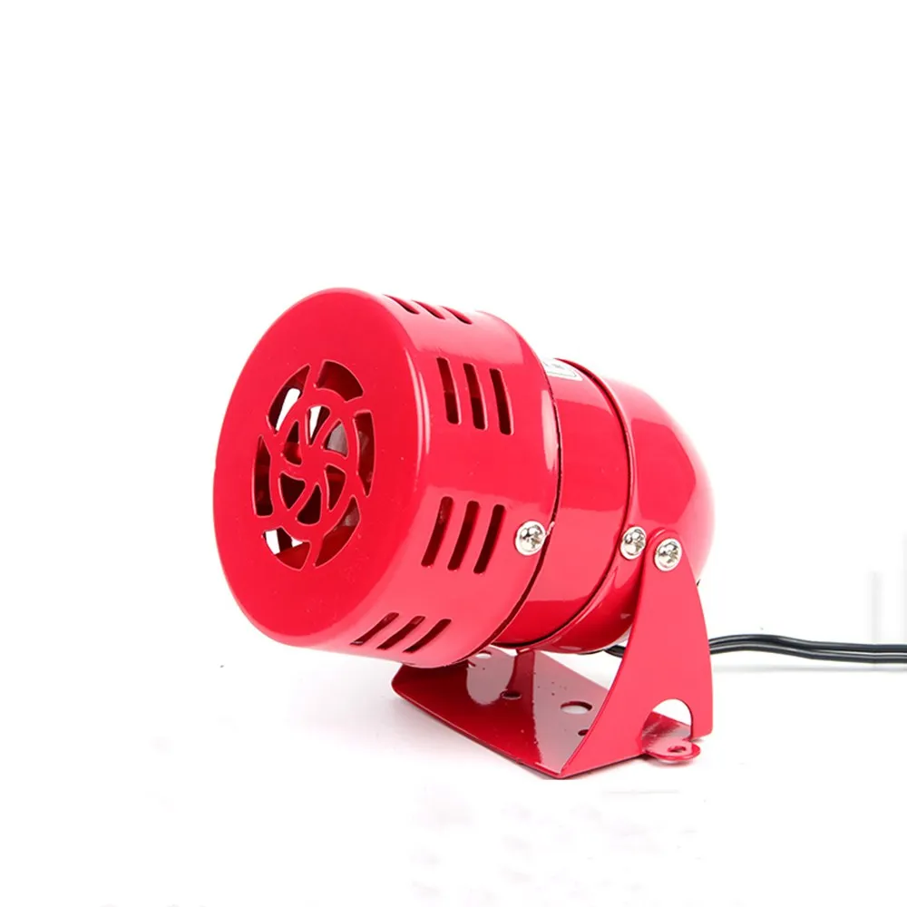 MS-190 Automotive Air Raid Siren Horn Car Truck Motor Driven Alarm Red Universal Car Horn for Pickup Truck